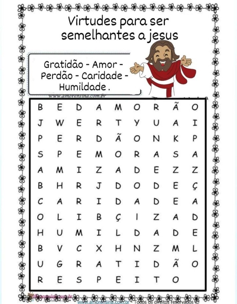 Caça Palavras Bíblico